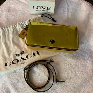 Coach 1941 High Shine Dinky Metallic Leather Bag